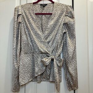 Express Wrap Blouse- M